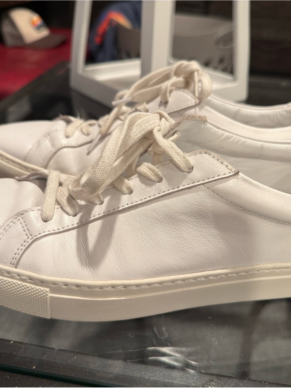 Common Projects White Low-Top Leather Sneakers